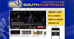 Desktop Screenshot of motorcyclingsa.org.au